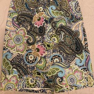 Talbots paisley skirt. Size 2. In perfect condition